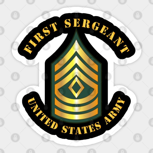 POCKET - Army - First Sergeant - 1SG Sticker by twix123844